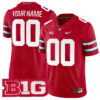 Custom Ohio State Buckeyes Football Scarlet Game Stitched Jersey