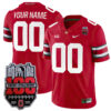 Custom Ohio State Buckeyes Football Scarlet Game Stitched Jersey w/ 100th Anniversary Patch