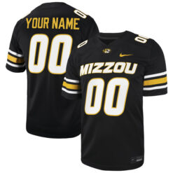 Custom Missouri Tigers Football Black Stitched Jersey