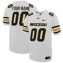 Custom Missouri Tigers Football White Stitched Jersey