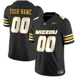 Custom Missouri Tigers Football Black Vapor Limited Stitched Jersey