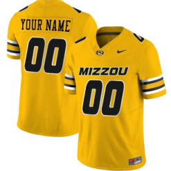 Custom Missouri Tigers Football Gold Vapor Limited Stitched Jersey