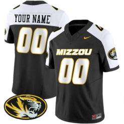 Custom Missouri Tigers Football Alternate Black Vapor Limited Stitched Jersey