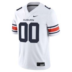 Alternative view of Custom Auburn Tigers Football White Away Game Stitched Jersey