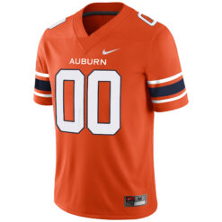 Alternative view of Custom Auburn Tigers Football Orange Alternate Game Stitched Jersey