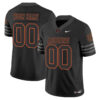Custom Auburn Tigers Football Black Orange Stitched Jersey