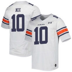 Bo Nix Auburn Tigers Football White Away Stitched Jersey