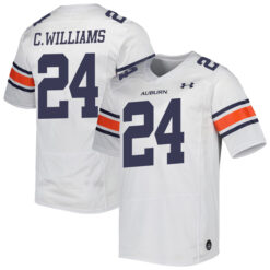 Cadillac Williams Auburn Tigers Football White Away Stitched Jersey