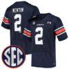 Cam Newton Auburn Tigers Football Navy Home Stitched Jersey w/ SEC Patch