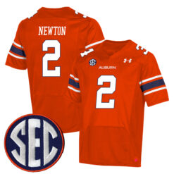 Cam Newton Auburn Tigers Football Orange Alternate Stitched Jersey w/ SEC Patch