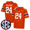 Cadillac Williams Auburn Tigers Football Orange Alternate Stitched Jersey w/ SEC Patch