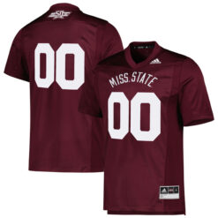 Custom Mississippi State Bulldogs Football Maroon Dowsing X Bell 50th Anniversary Stitched Jersey