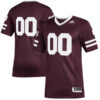 Custom Mississippi State Bulldogs Football Maroon Premier Strategy Stitched Jersey