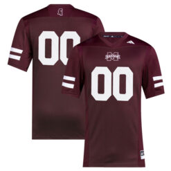 Custom Mississippi State Bulldogs Football Maroon Premier Stitched Jersey