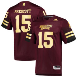 Dak Prescott Mississippi State Bulldogs Football 2019 Special Maroon Premier Stitched Jersey