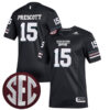 Dak Prescott Mississippi State Bulldogs Football 2019 Special Black Premier Stitched Jersey w/ SEC Patch