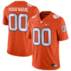 Custom Clemson Tigers Football Orange Game Stitched Jersey