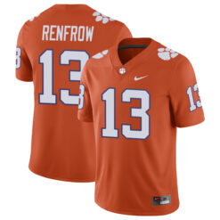 Hunter Renfrow Clemson Tigers Football Orange Home Stitched Jersey
