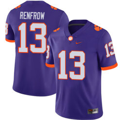 Hunter Renfrow Clemson Tigers Football Purple Alternate Stitched Jersey