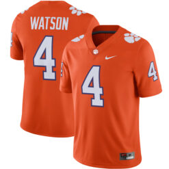 Deshaun Watson Clemson Tigers Football Orange Home Stitched Jersey