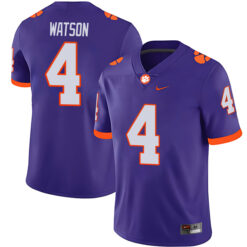 Deshaun Watson Clemson Tigers Football Purple Alternate Stitched Jersey