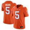 Tee Higgins Clemson Tigers Football Orange Home Stitched Jersey