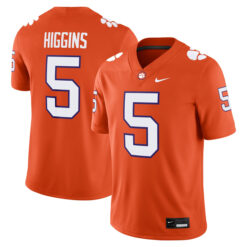 Tee Higgins Clemson Tigers Football Orange Home Stitched Jersey