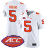 Tee Higgins Clemson Tigers Football White Away Stitched Jersey w/ ACC Patch