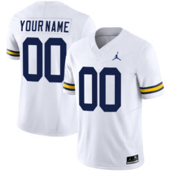 Custom Michigan Wolverines Football White Vapor F.U.S.E Limited Stitched Jersey
