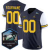 Custom Michigan Wolverines Football ReliaQuest Bowl Alternate Navy Stitched Jersey
