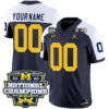 Custom Michigan Wolverines Football 2023 CFP National Championship Navy Alternate Stitched Jersey
