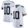 Tom Brady Michigan Wolverines Football White Away Stitched Jersey