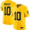 Tom Brady Michigan Wolverines Football All Maize Stitched Jersey
