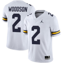Charles Woodson Michigan Wolverines Football White Away Stitched Jersey