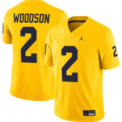 Charles Woodson Michigan Wolverines Football All Maize Stitched Jersey