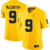 J.J. McCarthy Michigan Wolverines Football All Maize Stitched Jersey