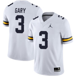 Rashan Gary Michigan Wolverines Football White Away Stitched Jersey
