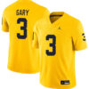 Rashan Gary Michigan Wolverines Football All Maize Stitched Jersey