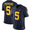 Jabrill Peppers Michigan Wolverines Football Navy Home Stitched Jersey