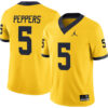 Jabrill Peppers Michigan Wolverines Football Maize Alternate Stitched Jersey