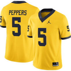 Jabrill Peppers Michigan Wolverines Football Maize Alternate Stitched Jersey