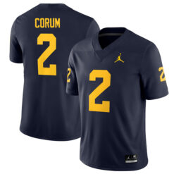 Blake Corum Michigan Wolverines Football Navy Home Stitched Jersey