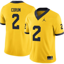 Blake Corum Michigan Wolverines Football Maize Alternate Stitched Jersey