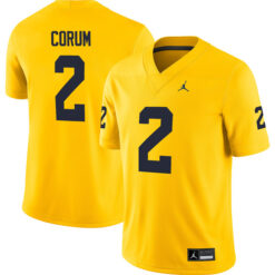 Blake Corum Michigan Wolverines Football All Maize Stitched Jersey