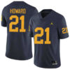 Desmond Howard Michigan Wolverines Football Navy Home Stitched Jersey