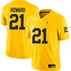 Desmond Howard Michigan Wolverines Football All Maize Stitched Jersey