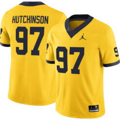 Aidan Hutchinson Michigan Wolverines Football Maize Alternate Stitched Jersey
