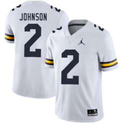 Will Johnson Michigan Wolverines Football White Away Stitched Jersey