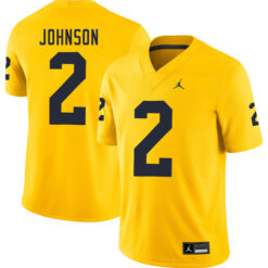 Will Johnson Michigan Wolverines Football All Maize Stitched Jersey
