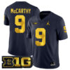 J.J. McCarthy Michigan Wolverines Football Navy Home Stitched Jersey w/ B1G Patch